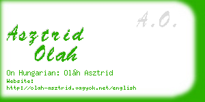 asztrid olah business card